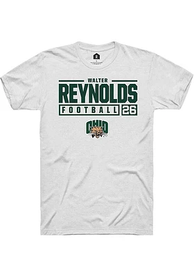 Walter Reynolds Ohio Bobcats Rally NIL Stacked Box Short Sleeve T Shirt