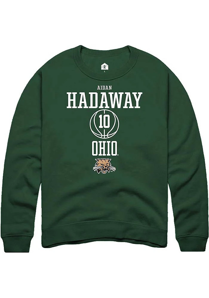 Aidan Hadaway Rally Ohio Bobcats Mens NIL Sport Icon Long Sleeve Crew Sweatshirt