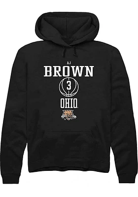 AJ Brown Rally Ohio Bobcats Mens NIL Sport Icon Long Sleeve Hoodie