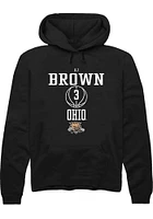 AJ Brown Rally Ohio Bobcats Mens NIL Sport Icon Long Sleeve Hoodie