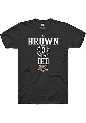 AJ Brown Ohio Bobcats Rally NIL Sport Icon Short Sleeve T Shirt