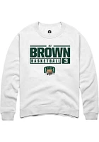 AJ Brown Rally Ohio Bobcats Mens NIL Stacked Box Long Sleeve Crew Sweatshirt