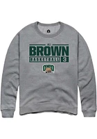 AJ Brown  Rally Ohio Bobcats Mens Graphite NIL Stacked Box Long Sleeve Crew Sweatshirt