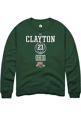 AJ Clayton Rally Ohio Bobcats Mens NIL Sport Icon Long Sleeve Crew Sweatshirt