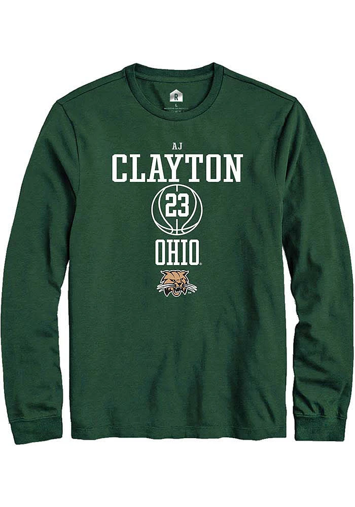 AJ Clayton Ohio Bobcats Rally NIL Sport Icon Long Sleeve T Shirt