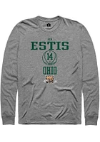 Ben Estis  Ohio Bobcats Graphite Rally NIL Sport Icon Long Sleeve T Shirt