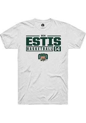 Ben Estis Ohio Bobcats Rally NIL Stacked Box Short Sleeve T Shirt