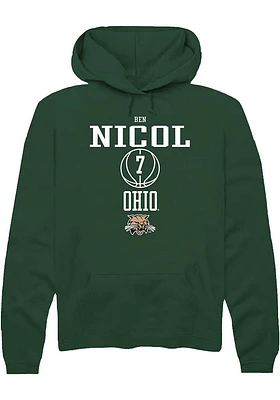 Ben Nicol Rally Ohio Bobcats Mens NIL Sport Icon Long Sleeve Hoodie