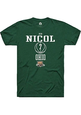 Ben Nicol Ohio Bobcats Rally NIL Sport Icon Short Sleeve T Shirt