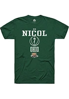 Ben Nicol Ohio Bobcats Rally NIL Sport Icon Short Sleeve T Shirt