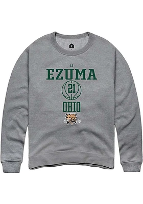 IJ Ezuma Rally Ohio Bobcats Mens NIL Sport Icon Long Sleeve Crew Sweatshirt