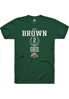 Miles Brown Ohio Bobcats Rally NIL Sport Icon Short Sleeve T Shirt