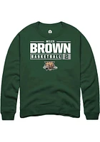 Miles Brown Rally Ohio Bobcats Mens NIL Stacked Box Long Sleeve Crew Sweatshirt