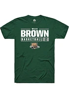 Miles Brown Ohio Bobcats Rally NIL Stacked Box Short Sleeve T Shirt