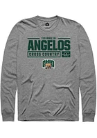 Franklin Angelos  Ohio Bobcats Graphite Rally NIL Stacked Box Long Sleeve T Shirt