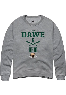 Alexis Dawe Rally Ohio Bobcats Mens NIL Sport Icon Long Sleeve Crew Sweatshirt