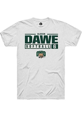 Alexis Dawe Ohio Bobcats Rally NIL Stacked Box Short Sleeve T Shirt