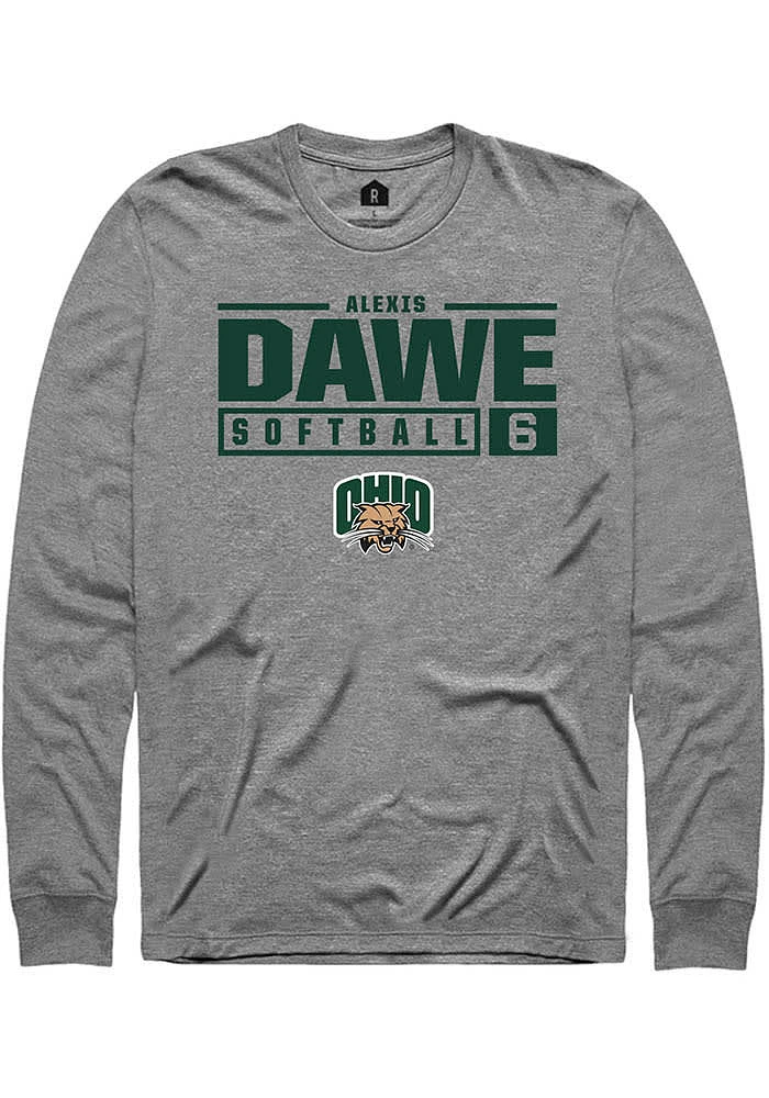 Alexis Dawe Ohio Bobcats Rally NIL Stacked Box Long Sleeve T Shirt