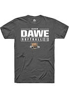 Alexis Dawe  Ohio Bobcats Dark Grey Rally NIL Stacked Box Short Sleeve T Shirt