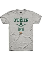 Tori O'Brien  Ohio Bobcats Ash Rally NIL Sport Icon Short Sleeve T Shirt