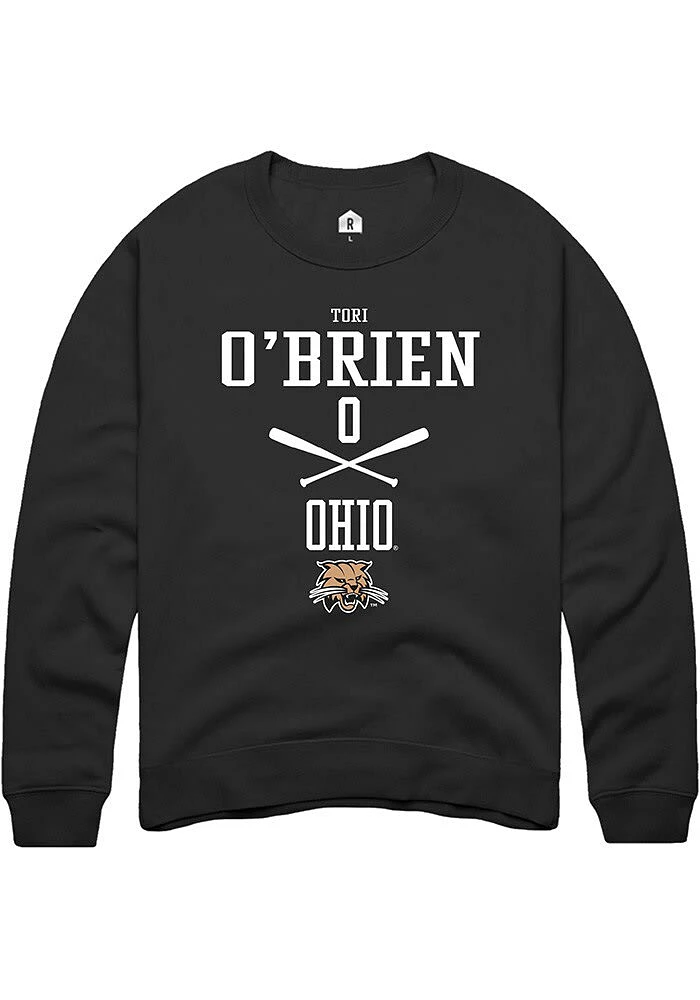 Tori O'Brien Rally Ohio Bobcats Mens NIL Sport Icon Long Sleeve Crew Sweatshirt