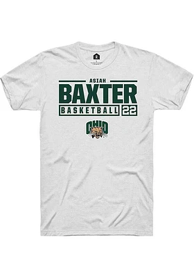 Asiah Baxter Ohio Bobcats Rally NIL Stacked Box Short Sleeve T Shirt