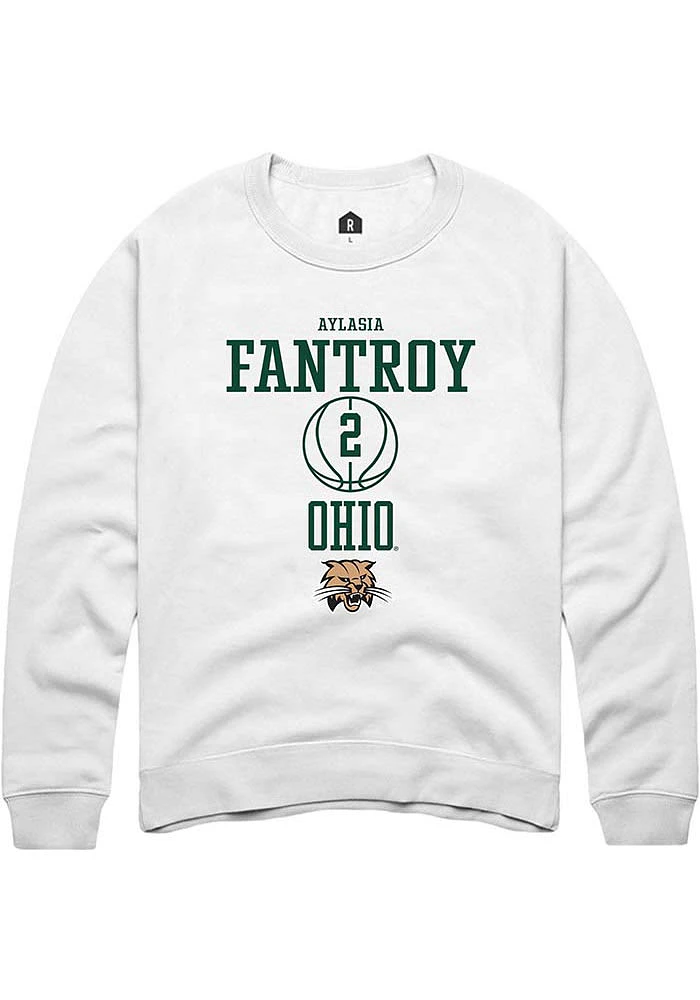 Aylasia Fantroy Rally Ohio Bobcats Mens NIL Sport Icon Long Sleeve Crew Sweatshirt