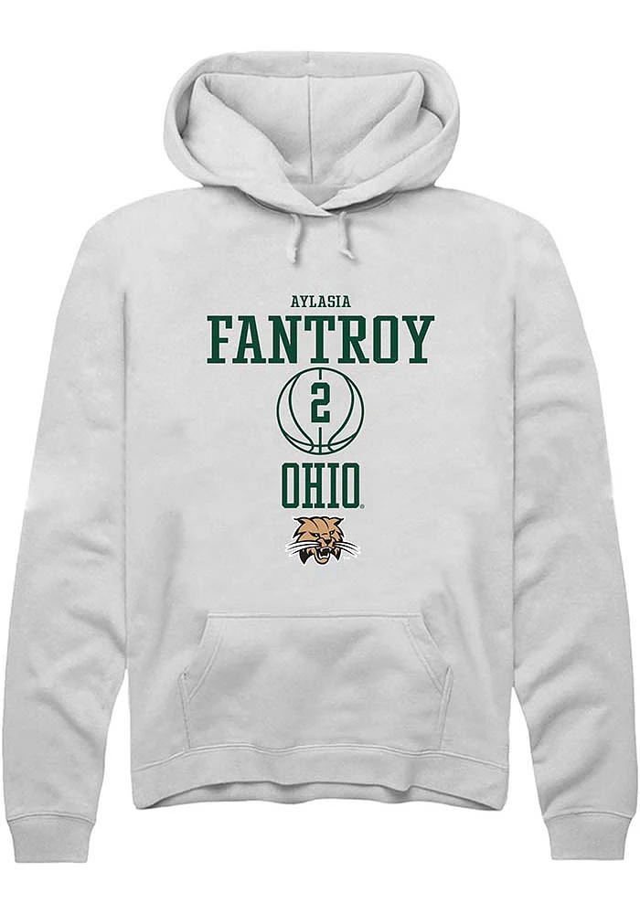 Aylasia Fantroy Rally Ohio Bobcats Mens NIL Sport Icon Long Sleeve Hoodie