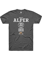 Bengisu Alper  Ohio Bobcats Dark Grey Rally NIL Sport Icon Short Sleeve T Shirt