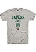 Cassidy Lafler  Ohio Bobcats Ash Rally NIL Sport Icon Short Sleeve T Shirt