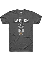 Cassidy Lafler  Ohio Bobcats Dark Grey Rally NIL Sport Icon Short Sleeve T Shirt