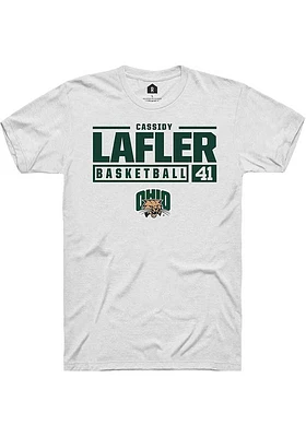 Cassidy Lafler Ohio Bobcats Rally NIL Stacked Box Short Sleeve T Shirt