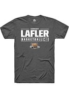 Cassidy Lafler  Ohio Bobcats Dark Grey Rally NIL Stacked Box Short Sleeve T Shirt