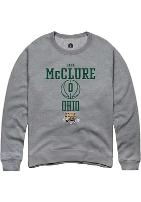 Jaya McClure Rally Ohio Bobcats Mens NIL Sport Icon Long Sleeve Crew Sweatshirt