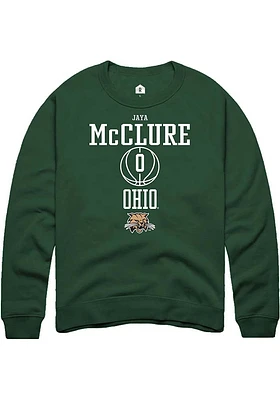 Jaya McClure Rally Ohio Bobcats Mens NIL Sport Icon Long Sleeve Crew Sweatshirt