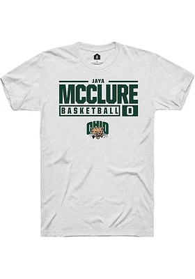 Jaya McClure Ohio Bobcats Rally NIL Stacked Box Short Sleeve T Shirt