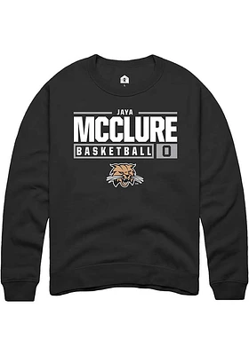 Jaya McClure Rally Ohio Bobcats Mens NIL Stacked Box Long Sleeve Crew Sweatshirt