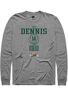 Kate Dennis  Ohio Bobcats Graphite Rally NIL Sport Icon Long Sleeve T Shirt