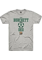 Anna Burchett  Ohio Bobcats Ash Rally NIL Sport Icon Short Sleeve T Shirt