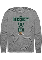 Anna Burchett  Ohio Bobcats Graphite Rally NIL Sport Icon Long Sleeve T Shirt