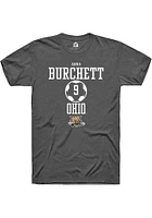 Anna Burchett  Ohio Bobcats Dark Grey Rally NIL Sport Icon Short Sleeve T Shirt