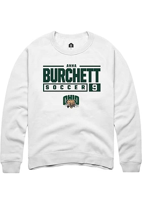 Anna Burchett Rally Ohio Bobcats Mens NIL Stacked Box Long Sleeve Crew Sweatshirt