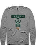 Ella Deevers  Ohio Bobcats Graphite Rally NIL Sport Icon Long Sleeve T Shirt