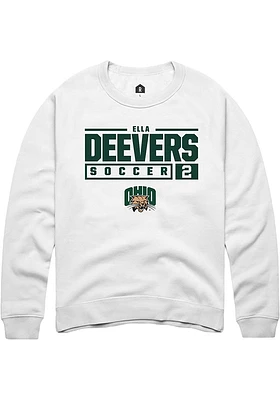 Ella Deevers Rally Ohio Bobcats Mens NIL Stacked Box Long Sleeve Crew Sweatshirt