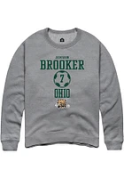 Jaimason Brooker  Rally Ohio Bobcats Mens Graphite NIL Sport Icon Long Sleeve Crew Sweatshirt