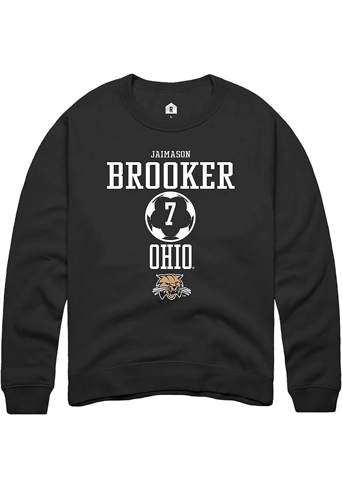 Jaimason Brooker Rally Ohio Bobcats Mens NIL Sport Icon Long Sleeve Crew Sweatshirt