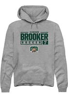 Jaimason Brooker  Rally Ohio Bobcats Mens Graphite NIL Stacked Box Long Sleeve Hoodie