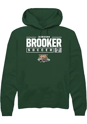 Jaimason Brooker Rally Ohio Bobcats Mens NIL Stacked Box Long Sleeve Hoodie