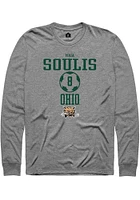 Maia Soulis  Ohio Bobcats Graphite Rally NIL Sport Icon Long Sleeve T Shirt