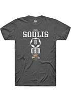 Maia Soulis  Ohio Bobcats Dark Grey Rally NIL Sport Icon Short Sleeve T Shirt